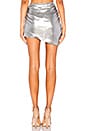 view 3 of 4 Black Jack Mini Skirt in Silver