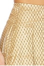 view 6 of 6 Glitter Grid Mini Skirt in Gold