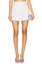 view 1 of 6 Glitter Grid Mini Skirt in White