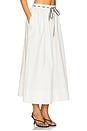view 2 of 6 Georgia Poplin Midi Skirt in Cream
