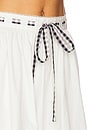 view 6 of 6 Georgia Poplin Midi Skirt in Cream