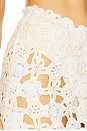 view 6 of 6 Floral Crochet Coverup Midi Skirt in White