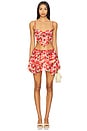 view 5 of 6 Ambrosia Mini Skirt in Red