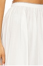 view 6 of 6 Tea Time Poplin Midi Skirt in White