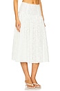view 2 of 6 Daisy Lace Midi Skirt in White