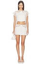 view 5 of 6 ЮБКА МИНИ ZELIE  in White
