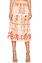 view 1 of 4 Barcelona Midi Skirt in Creme