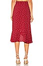 view 3 of 4 La Lana Midi Skirt in Burgundy