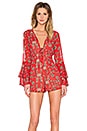 view 1 of 5 Pia Romper in Red