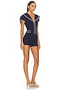 view 2 of 3 Naomi Knit Romper in Navy