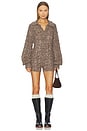 view 1 of 3 Nathalie Knit Romper in Brown