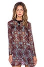 view 1 of 5 Geneva Blouse in Cornflower Blouse in Cornflower Blue Print