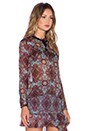 view 2 of 5 Geneva Blouse in Cornflower Blouse in Cornflower Blue Print