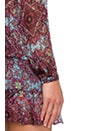 view 5 of 5 Geneva Blouse in Cornflower Blouse in Cornflower Blue Print