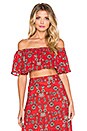 view 1 of 4 Pia Crop Top in Red