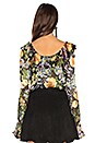 view 3 of 4 BLUSA CON VOLANTES LUCIANA in Black Floral