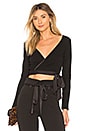 view 1 of 4 Freddy Wrap Top in Black