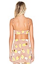 view 3 of 4 Fruitpunch Knot Front Top in Pineapple