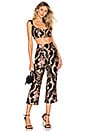 view 4 of 4 Brocade Crop Top in Black Floral