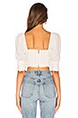 view 3 of 4 Royale Crop Top in White