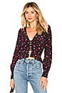 view 1 of 4 Isabella Ruched Top in Cherry Blossom