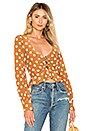 view 1 of 4 BLUSA ISABELLA in Mustard Dot