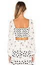 view 3 of 4 Lucia Crop Top in White