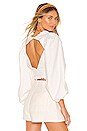 view 1 of 5 Macaroon Blouson Top in White