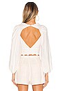 view 4 of 5 Macaroon Blouson Top in White