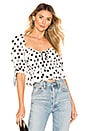 view 1 of 4 Mochi Summer Blouse in Ivory Dot