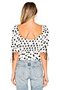 view 3 of 4 Mochi Summer Blouse in Ivory Dot
