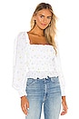 view 1 of 4 TOP CROPPED AZALEA in White Floral