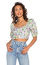 view 1 of 4 Jardine Crop Top in Lime