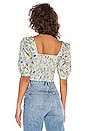 view 4 of 4 Jardine Crop Top in Lime