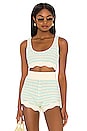 view 1 of 4 Lizzy Stripe Crochet Tank in Mint