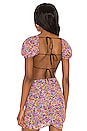 view 3 of 4 Maud Crop Top in Fuchsia