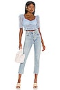 view 4 of 4 Sunshine Crop Top in Light Blue