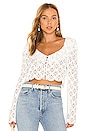 view 1 of 4 Charmaine Crop Top in White