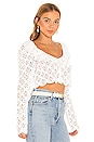 view 2 of 4 Charmaine Crop Top in White