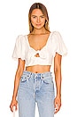 view 1 of 4 Jessie Crop Top in White