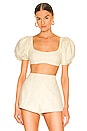 view 1 of 4 Courtney Crop Top in Yellow
