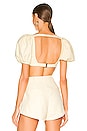 view 3 of 4 Courtney Crop Top in Yellow
