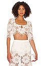 view 1 of 4 Malika Crop Top in White
