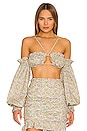 view 1 of 5 Raleigh Crop Top in Blue