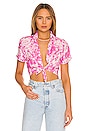 view 1 of 4 Devon Crop Top in Pink