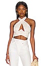 view 1 of 4 x REVOLVE Rana Cross Front Crop Top in White