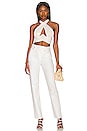 view 4 of 4 x REVOLVE Rana Cross Front Crop Top in White