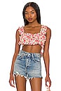 view 1 of 4 Auden Crop Top in Red
