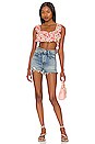 view 4 of 4 Auden Crop Top in Red