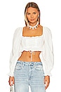 view 1 of 4 Heather Crop Top in White